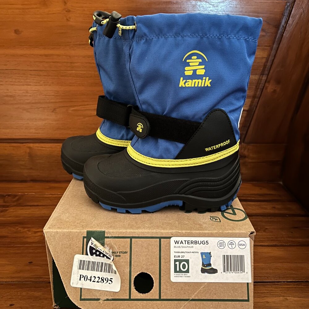 Kamik Waterbug5 Snow/Winter Shoes - toddler size 10 - used only a few times